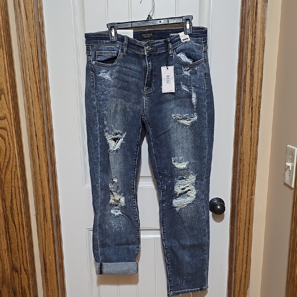 Judy Blue Distressed Blue Jeans